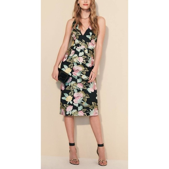 Dress the Population Mariah Embroidered Floral Dress Size Small $295 - Picture 5 of 11